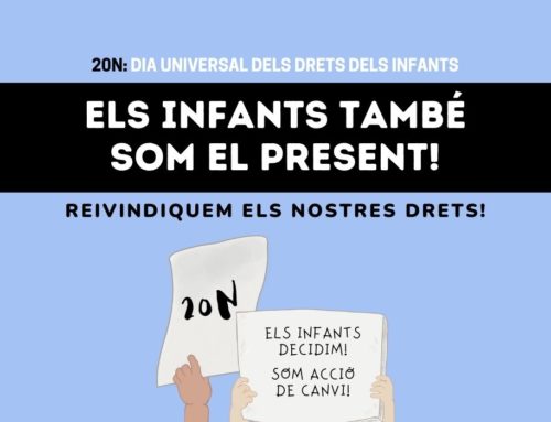 20N: Els infants també som el present! Reivindiquem els nostres drets!