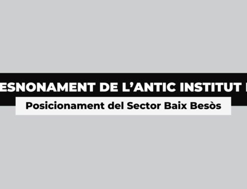 Posicionament: manifest contra el desnonament de l’antic institut B9