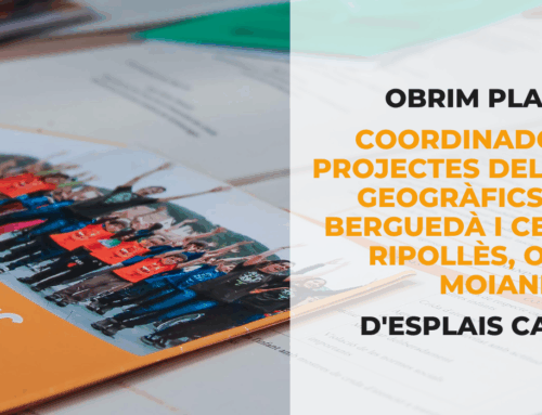 Busquem Coordinador/a de Projectes dels sectors geogràfics Bages, Berguedà i Cerdanya i Ripollès, Osona i Moianès